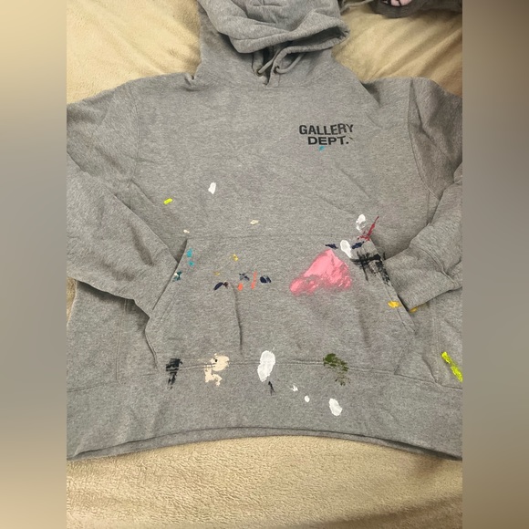 GALLERY DEPT Gray Painter Logo Hoodie - Picture 7 of 10